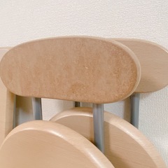 【ニトリ】折りたたみテーブル＆折りたたみチェア２脚 セットの画像