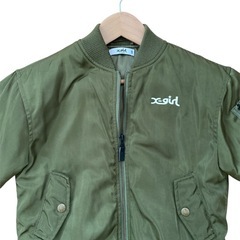 美品✨【X-girl 】ジャケット カーキ 120の画像