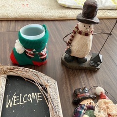 クリスマスリースセット ウェルカムボード付き　6点の画像