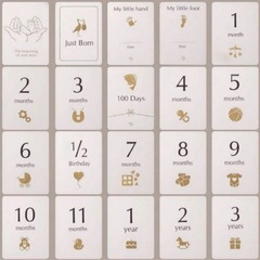 新品未使用品✨月齢記念カード メモリアルカード 手形の画像