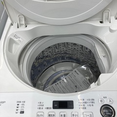 【トレファク高槻店】安心の6ヶ月間保証！取りに来られる方限定！SHARP（シャープ）の全自動洗濯機のご紹介です！の画像