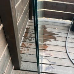ガラス大　2枚セット　ショーケース外し　割れ、ヒビ無しの画像