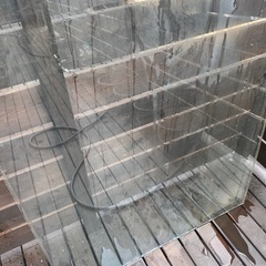 ガラス大　2枚セット　ショーケース外し　割れ、ヒビ無しの画像