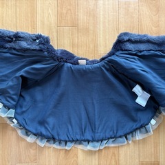 美品　petit main アウター80センチ　ポンチョ　フリーサイズの画像