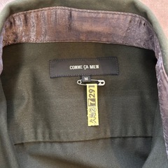 コムサメンCOMME CA MENメンズジャケット ジャンパー ジャンバー ブルゾン 紳士服 ダークグリーンdarkgreen 緑色系ポリエステル綿アセテート 表示サイズM 肩幅44センチ 身幅62センチ 袖丈47センチ 着丈68センチメンズmen’s男性用の画像