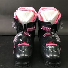 BIG HORN/ビッグホーン スキーブーツ キッズ用 21.5～22cm ブラック×ピンク ケース付 25l菊の画像