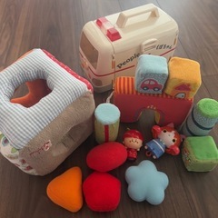 粉ミルク　離乳食　積み木　おもちゃセットの画像