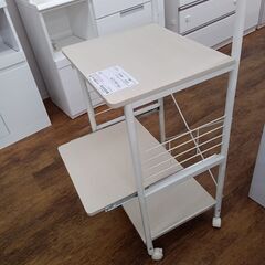 ★リユースのサカイ水戸店★  レンジ台 ナチュラルベージュ H134×D43×W49 クリーニング済み MT6495の画像