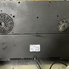 アイリスオーヤマ2口IHコンロ IHK-WKT22-B 1400W 2021年製　中古の画像
