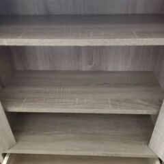 ★リユースのサカイ水戸店★  食器棚 オーク H119×D30×W60 クリーニング済み MT6496の画像