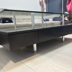 ニトリ　ガラステーブルの画像