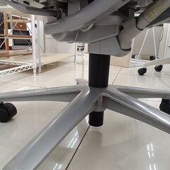 ★リユースのサカイ日立店★HJ8481 内田洋行 チェア ブルー/ブラック H88×D44×W60 クリーニング済み の画像