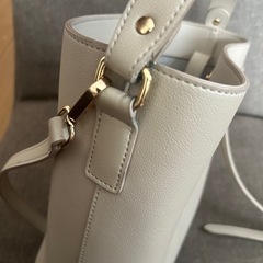 ベージュ ハンドバッグ ショルダーバッグ 2wayの画像