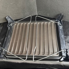 【新品】蓋付きアルミグリルパン　プレートの画像