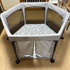 日本育児　洗えてたためるベビーサークル グレーの画像
