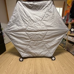 日本育児　洗えてたためるベビーサークル グレーの画像