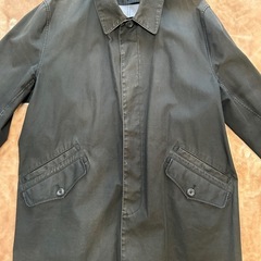 エディーバウアーEddie Bauerステインカラーコート メンズコート 紳士服  ダークグレー綿 表示サイズ　L  下記は実寸 肩幅　47センチ 身幅　64センチ 袖丈　57センチ 着丈　81センチメンズ（men’s）男性用の画像