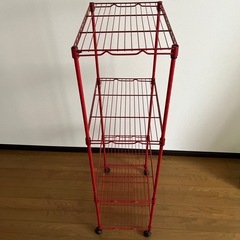 4段ラック　レッドの画像