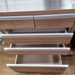 ★リユースのサカイ水戸店★  レンジ台 ベージュ H90.5×D44×W90.5～125 クリーニング済み MT6499の画像