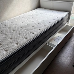 ニトリ　コンセント付きシングルベッド　N-
sleepの画像