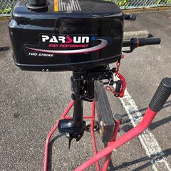 【引取限定・圧縮アリ・現状渡し】PARSUN 船外機 T2CBM 2スト 2馬力 S脚 中華の画像