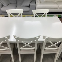 【トレファクピエリ守山店】【取りに来られる方限定】IKEA　ダイニング　6点セットの画像