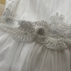 【70〜80】BABY COOGIE ベビー ウェディングドレス ホワイトの画像