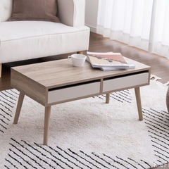 ローテーブル センターテーブル 引き出し付き テーブル 幅80cm の画像