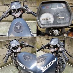 【倉庫整理/現状出品】SUZUKI RG125γガンマ「NF11F」クランキングOK！長期保管/要整備車輌★TRIX★東京/大田区の画像