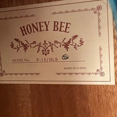 Honey Bee Folk Acoustic Guitar F-15 /BLSの画像