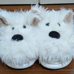 ルームシューズ スリッパ 犬 ドッグファースリッパ サンダルルームシューズの画像