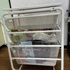 IKEA ALGOT スチールラック　3段　中古の画像