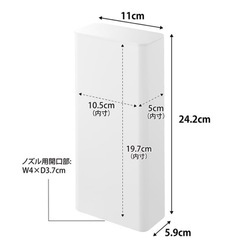 tower シャンプーボトル3セット 白の画像