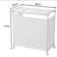 【新品未使用】目隠し 分別ダストワゴン 3分別 ゴミ箱の画像