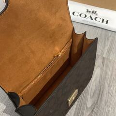 【新品】COACH バッグ ブラウン ベージュ カーキ ストーンストラップの画像