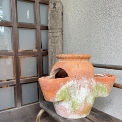 テラコッタ、植木鉢、ストロベリーポット　まとめての画像