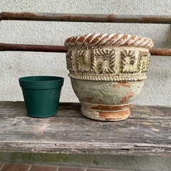 テラコッタ、植木鉢、ストロベリーポット　まとめての画像