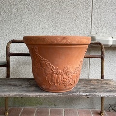 テラコッタ、植木鉢、ストロベリーポット　まとめての画像