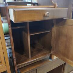 【愛品倶楽部柏店】karimoku カリモク 電話台 FAX台 電源コードなし コロニアルの画像