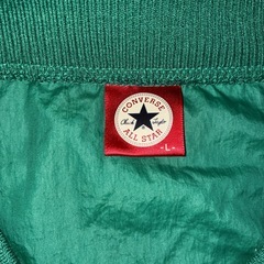 Converseヴィンテージ 緑 ナイロンジャケット Lサイズの画像