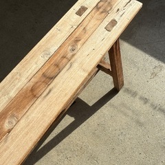 木製ベンチの画像