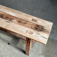 木製ベンチの画像