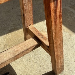 木製ベンチの画像