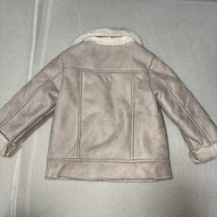 petit main フェイクファーライダースジャケットの画像