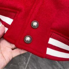 【美品】ルイヴィトン ヴィクトワール ダウンジャケット 赤 ベージュ 52サイズの画像