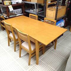 千趣会 ダイニングテーブル バタフライテーブル 4人掛け 食卓テーブルの画像