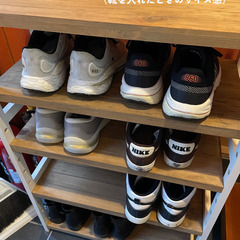 【お話中
】木製シューズラック　12/5までを希望の画像