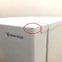 ss8095　ヤマダ 冷蔵庫 YRZ-F17H1 179L ホワイト 2ドア 右開き YAMADA SELECT ヤマダ電機 冷凍冷蔵庫 白 スリム 大きめ冷凍室 一人暮らし 単身赴任家電 冷蔵庫 中古の画像