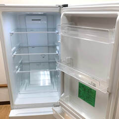 ss8095　ヤマダ 冷蔵庫 YRZ-F17H1 179L ホワイト 2ドア 右開き YAMADA SELECT ヤマダ電機 冷凍冷蔵庫 白 スリム 大きめ冷凍室 一人暮らし 単身赴任家電 冷蔵庫 中古の画像