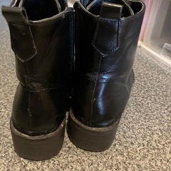 編み上げブーツ黒の画像